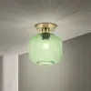 Image de Orion Plafonnier Carneval, vert, Ø 20 cm, verre, E27