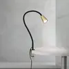 Image de Orion Lampe à poser Dotty, couleur laiton, hauteur 65 cm, pince, GU10