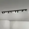 Image de Orion Spot pour plafond Sean, noir, à 8 lampes, acier, aluminium, GU10