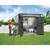 Image de Abri de jardin métal Biohort AvantGarde A7 gris foncé double porte surface totale 7.8 m²