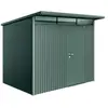 Image de Abri de jardin métal Biohort AvantGarde A5 gris quartz simple porte surface totale 5.72 m²
