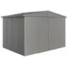 Image de Abri de jardin métal Biohort Europa T5 gris quartz surface totale 7.2 m²