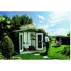 Image de Abri de jardin métal Biohort Europa T4 vert foncé surface totale 5.56 m²