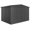 Image de Abri de jardin métal Biohort Europa T5 gris foncé surface totale 7.2 m²