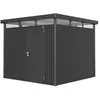 Image de Abri de jardin métal Biohort HighLine H4 gris foncé simple porte surface totale 7.56 m²