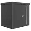 Image de Abri de jardin simple porte Biohort Neo 1B en métal coloris gris foncé métallique ép.0,53 mm surface extérieure 3,6 m²
