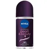 Image de Nivea Pearl & Beauty Lot de 5 déodorants roll-on anti-transpirants pour tous types de peau avec extraits de perle noire précieux, adoucit la peau, 50 ml