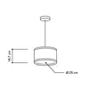 Image de Almut von Wildheim ALMUT 2610 suspension Ø 25cm, foin véritable