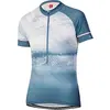Image de LÖFFLER Femme Grunge Maillot de Cyclisme, Bleu, 40