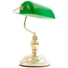 Image de Globo Lampe de table lampe de banquier laiton verre Vert, interrupteur 1 x 60 W, E27, H :36 cm, P : 25 cm 2491