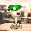 Image de Globo Lampe de table Antique, laiton/vert, hauteur 36 cm, métal