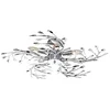 Image de Plafonnier chrome, acryle chrome, D:650, H:160, excl. 5xE14 40W 230V