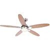 Image de Ventilateur de plafond avec lumière et le ventilateur tirez interrupteur globo azura 0308