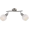 Image de globo 54341 2 Elliott E14 Plafonnier en Nickel mat