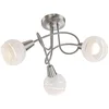 Image de Globo 54341 3 E14 Elliott Plafonnier, nickel mat