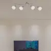 Image de Globo Spot pour plafond Elliott, nickel mat, longueur 70 cm, métal