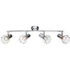 Image de Globo Plafonnier LED Spot Spot Réglable Bar Salon Cage Design Chrome Lampe 54802-4
