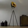 Image de Globo Lampadaire trépied Lenn, noir-doré