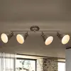 Image de Globo Giorgio - Plafonnier à 4 lampes en brun rouillé