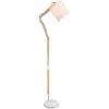 Image de GLOBO LIGHTING Lampadaire métal Blanc - H 160 cm - Abat-Jour Blanc