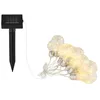 Image de Guirlande 10 ampoules solaire - Plastique gris - Plastique translucide - IP44
