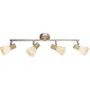 Image de Globo 54352-4 Plafonnier, Chrome, 40 W, Ivoire