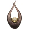 Image de Lampe solaire LED Crackle Bronze clair