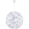 Image de Globo Suspension Stella à fleurs artificielles, blanche