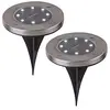 Image de Globo Lot de 2 spots solaires LED en acier inoxydable