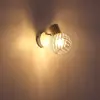 Image de Globo Applique murale Luise, blanc avec douille op. bois
