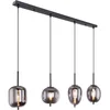 Image de Globo Lampe suspendue Blacky noir 4 lumières - 15345-4