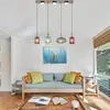 Image de Globo Suspension Normy, longueur 115 cm, multicolore, verre, 4 lampes