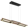 Image de Globo Lampe suspendue design Illa noir avec du bois - 67266H