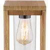 Image de Globo Potelet Candela en aspect bois, hauteur 50 cm