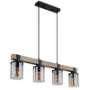 Image de Globo Lampe suspendue en bois Lila 4 lumières - 15555-4H