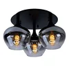 Image de Globo Plafonnier design Maxy noir à 3 lumières - 15548-3D