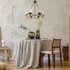 Image de Globo Plafonnier violet avec poutre en bois, à 3 lampes