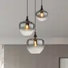 Image de Globo Suspension Maxy, Ø 48 cm, gris fumé, verre, 3 lampes