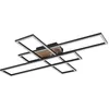 Image de Globo Plafonnier LED mobile aspect bois L 80 cm