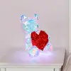 Image de Globo Lampe à poser LED pour chambre d'enfant Brondar ours, rouge, hauteur 32 cm