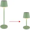 Image de GLOBO Lampe solaire LED - Lampe de table d'extérieur à batterie argentée - Lampe de jardin - Lampe de terrasse en métal et plastique satiné - Protection contre les éclaboussures - Blanc chaud
