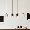 Image de Globo Suspension Underwood, longueur 105 cm, brun/gris fumé, MDF