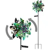 Image de GLOBO LIGHTING Lampe solaire d'extérieur à LED - Multicolore - Décoration de jardin - Hauteur : 124 cm