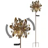 Image de GLOBO LIGHTING Lampe solaire d'extérieur à LED - Couleur rouille - Lampe de jardin décorative - H 124 cm