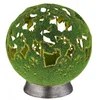 Image de GLOBO Lampe solaire d'extérieur LED en forme de boule - Vert - 22 cm de hauteur
