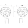 Image de Globo Lampe solaire LED 36749S Boule Ø 27 cm, argent, piquet de terre