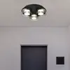 Image de Globo Plafonnier LED Belinda, Ø 38 cm, gris fumé, à 3 lampes, verre