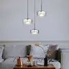 Image de Globo Suspension LED Belinda, Ø 40 cm, gris fumé, à 3 lampes, verre