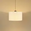 Image de Globo Suspension LED Thea, crème/noir mat, lin, Ø 35 cm