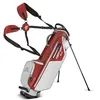Image de Big Max Heaven Six G Stand Bag 4 Divider, Sac de golf léger avec pieds, standard, unisexe (blanc/rouge)